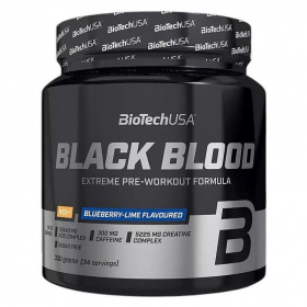 BioTechUSA Black Blood NOX+ (áfonya-lime) italpor 340g