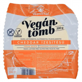 Veganchef vegán tömb (cheddar ízű) 200g