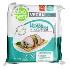 Abonett VeganPro extrudált kenyér (lencsés-zöldborsós, gluténmentes) 100g