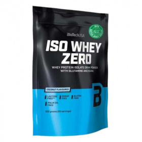 BioTechUSA Iso Whey Zero lactose free (kókusz) tejsavó fehérjepor 500g