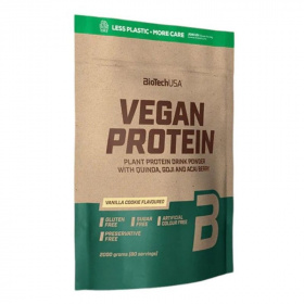 BioTechUSA Vegan Protein (vaníliás sütemény) fehérjepor 2000g