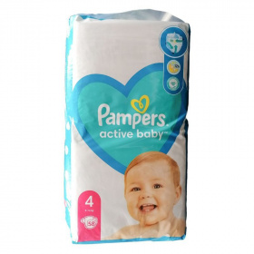 Pampers Active Baby-Dry Maxi 4 (9-15 kg) eldobható pelenka 58db