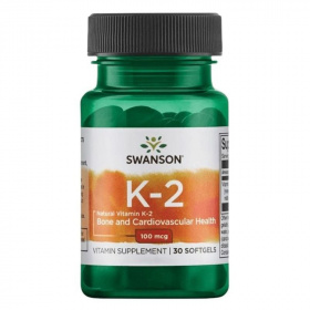 Swanson K2-vitamin 100mcg lágyzselatin kapszula 30db