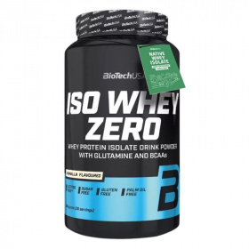 BioTechUSA Iso Whey Zero lactose free (vanília) tejsavó fehérjepor 908g