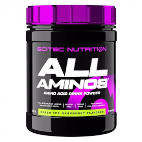 Scitec All Aminos por zöld tea-málna 340g