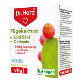 Dr. Herz Fügekaktusz+Zöld kávé+C-vitamin kapszula 60db