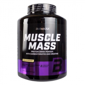 BioTechUSA Muscle Mass (vanília) fehérjepor 4000g