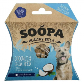 Soopa healthy bites vegán jutalomfalat (kókusz és chia mag) 50g