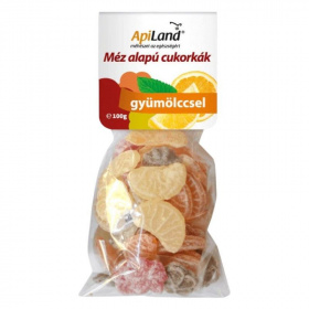 ApiLand méz alapú cukorka - gyümölccsel 100g