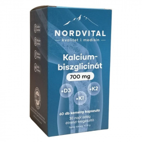 Nordvital Kalcium-Biszglicinát 700mg kapszula 60db