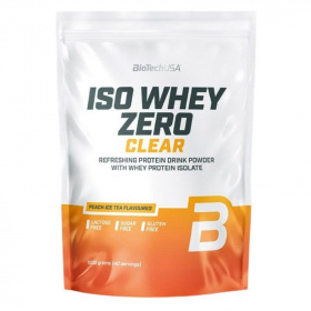 BioTechUSA Iso Whey Zero Clear (barackos ice tea) tejsavó fehérjepor 1000g