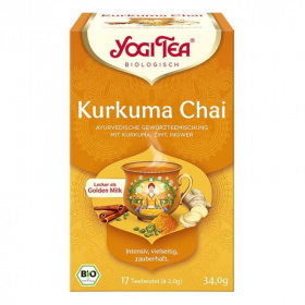 Yogi kurkumás chai bio filteres tea (17x2g) 17db