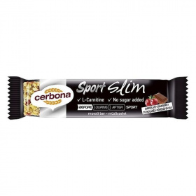 Cerbona Sport Slim müzliszelet - csokoládé-vörösáfonya 35g