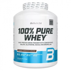 BioTechUSA 100% Pure Whey (kókusz-csokoládé) tejsavó fehérjepor 2270g