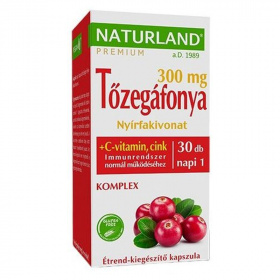 Naturland tőzegáfonya komplex kapszula C-vitaminnal és nyírfakivonattal 30db