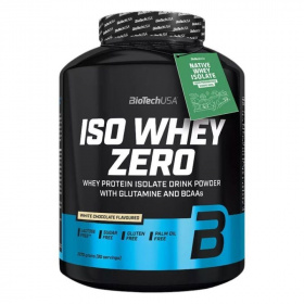 BioTechUSA Iso Whey Zero lactose free (fehércsokoládé) tejsavó fehérjepor 2270g