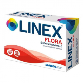 Linex Flora élőflórát tartalmazó étrend-kiegészítő kapszula 28db