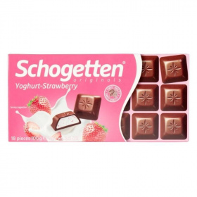 Schogetten tejcsokoládé epres-joghurt 100g