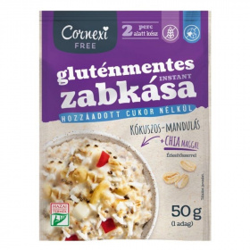 Cornexi gluténmentes kókuszos-mandulás zabkása chia maggal, édesítőszerrel 50g