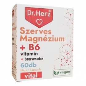 Dr. Herz szerves Magnézium + B6 vitamin + szerves Cink kapszula 60db