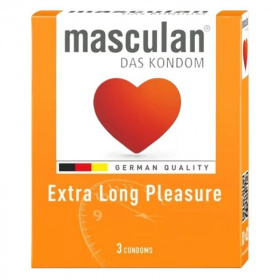 Masculan óvszer (Extra long pleasure) 3db