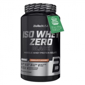 BioTechUSA Iso Whey Zero Black (csokoládé) tejsavó fehérjepor 908g