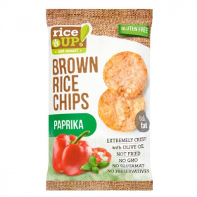 RiceUp! barna rizs chips - paprikás 60g