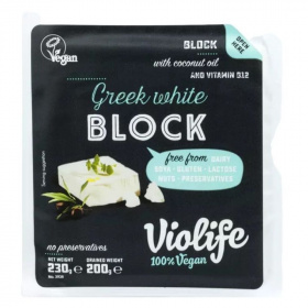 Violife Block Greek White növényi sajt - görög fehér 200g