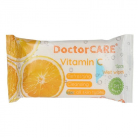 Doctorcare nedves törlőkendő C-vitamin 15db