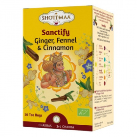 Shoti Maa bio sanctify gyömbér, édeskömény és fahéj tea (16x2g) 16db