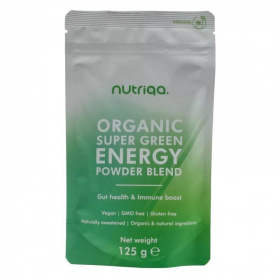 Nutriqa bio vegán szuper zöld energia smoothie mix 125g