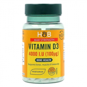 H&B D3-vitamin tabletta 4000NE 120db