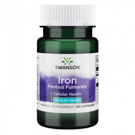 Swanson Iron fumarate gyomorkímélő Vas-fumarát 18mg kapszula 60db