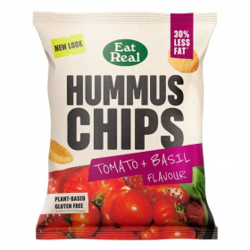 Eat real hummus chips paradicsom-bazsalikom 45g