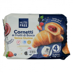 Nutri Free croissant (erdei gyümölcs lekvárral töltött) 240g