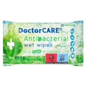 Doctor Care antibakteriális törlőkendő 72db