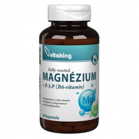 Vitaking Magnézium-Biszglicinát + B6 (P5P) kapszula 60db