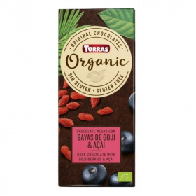 Torras gluténmentes étcsokoládé - goji bogyó-acai 100g