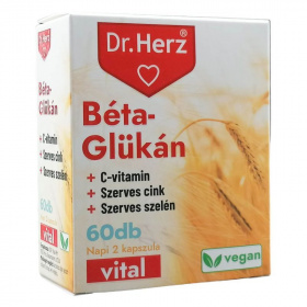 Dr. Herz béta-glükán+szerves cink, szelén+c-vitamin vegán kapszula 60db