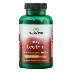 Swanson Szója lecitin GMO-mentes 1200mg lágyzselatin kapszula 90db