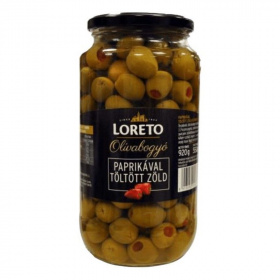 Loreto olívabogyó paprikával töltött 935g