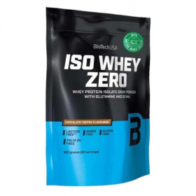 BioTechUSA Iso Whey Zero lactose free (csokoládé-toffee) tejsavó fehérjepor 500g