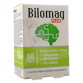 Bilomag PLUS 110mg ginkgo biloba kivonatot tartalmazó kapszula 60db