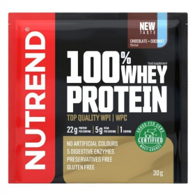 Nutrend 100% whey protein choco coconut 30g