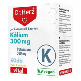 Dr. Herz Szerves Kálium 300mg kapszula 60db