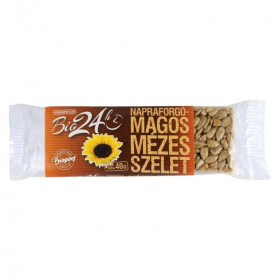 Biopont Bio24 bio mézes szelet - napraforgó 40g