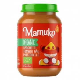 Mamuko bio spaghetti, paradicsom és mozzarella babáknak 8 hónapos kortól 190g