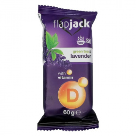 Flap Jack zabszelet (citrom-levendula, zöld tea kivonattal, d vitaminnal fehér bevonóba mártva) 60g