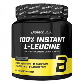 BioTechUSA 100% Instant L-leucine aminósav italpor 277g