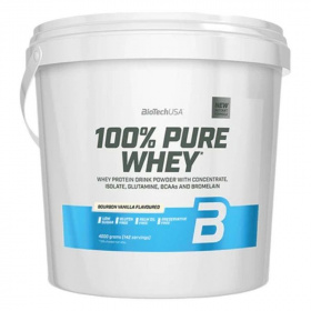 BioTechUSA 100% Pure Whey (bourbon vanília) tejsavó fehérjepor 4000g